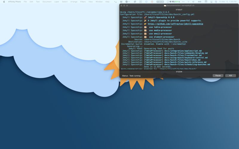 Jekyll server with display Jekyll server with display